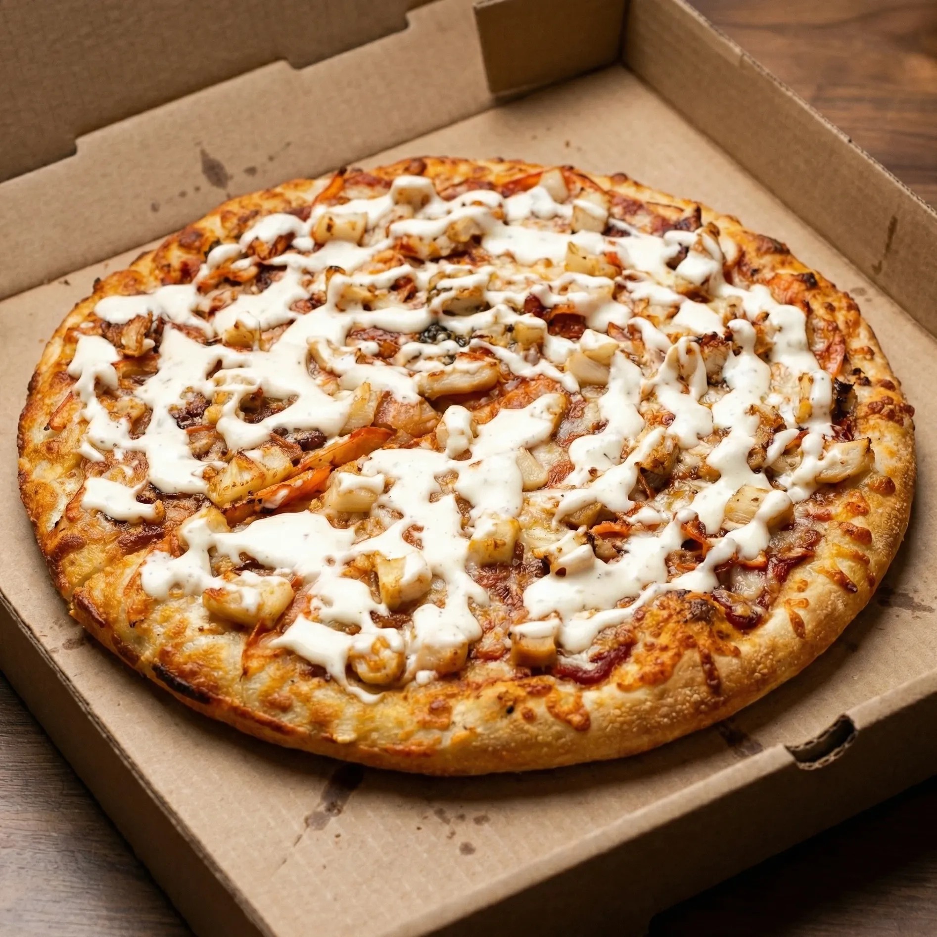 Chicken Bacon Ranch Pizza at Medicine Hat Pizza in Medicine Hat, AB